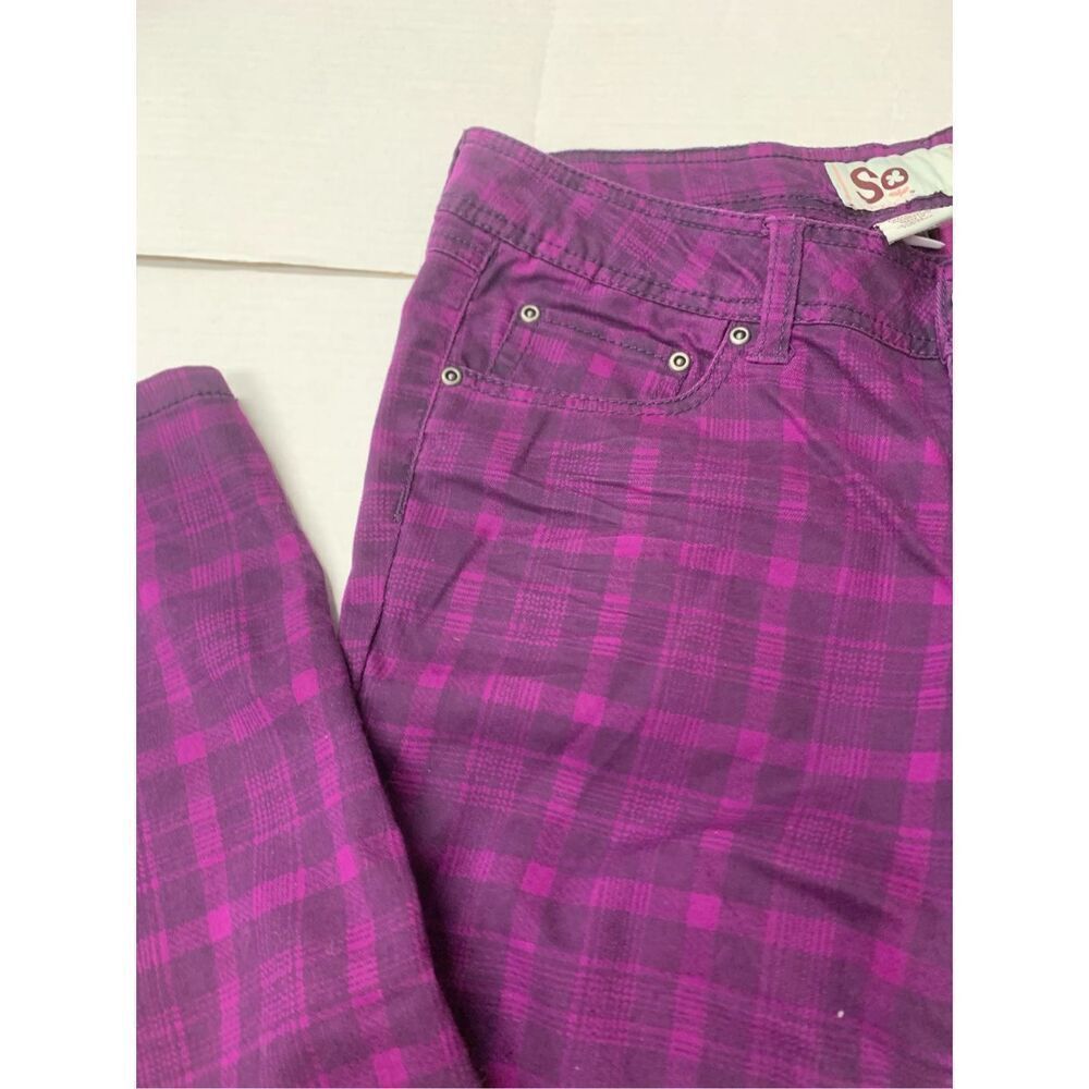Plaid Patterned Jeans - Picture 5 of 7